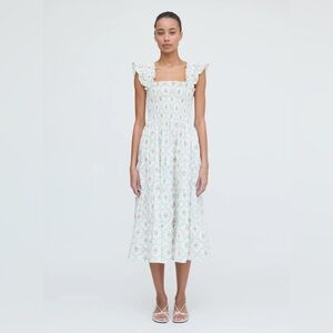 Hill House Home The Ellie Nap Dress in Pastel Trellis
